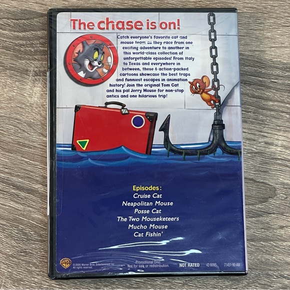 Tom and Jerry 2005 Warner Bros Promo Disc 6 Classic Episodes  Factory‎ Sealed - Picture 2 of 2